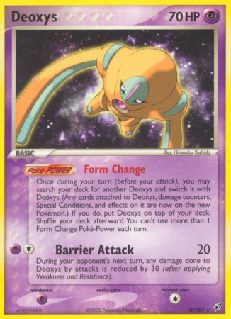 Deoxys 18/107 EX Deoxys