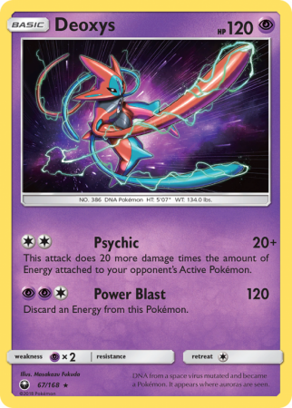 Deoxys 67/168 Sun & Moon Celestial Storm