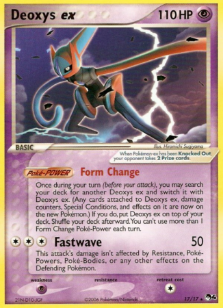 Deoxys ex 17/17 POP POP Series 4
