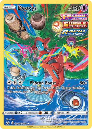 Deoxys GG12/70 Sword & Shield Crown Zenith Galarian Gallery