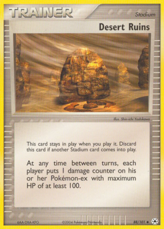 Desert Ruins 88/101 EX Hidden Legends