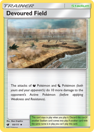 Devoured Field 93/111 Sun & Moon Crimson Invasion