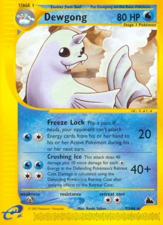 Dewgong 7/182 E-Card Skyridge