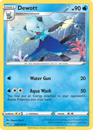 Dewott 34/185 Sword & Shield Vivid Voltage