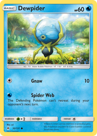 Dewpider 32/131 Sun & Moon Forbidden Light