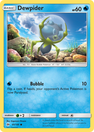 Dewpider 45/149 Sun & Moon Sun & Moon