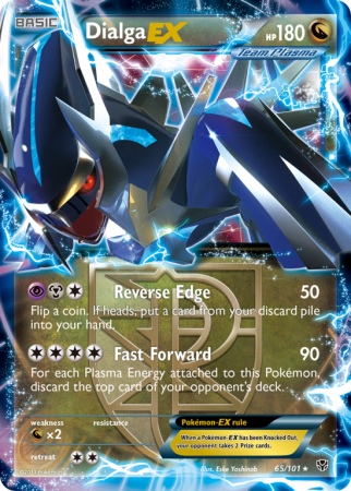 Dialga-EX 65/101 Black & White Plasma Blast