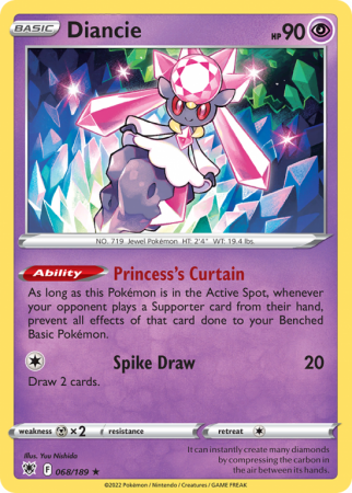 Diancie 68/189 Sword & Shield Astral Radiance