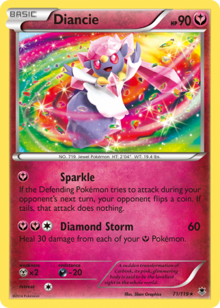 Diancie 71/119 XY Phantom Forces