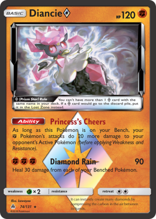 Diancie ◇ 74/131 Sun & Moon Forbidden Light