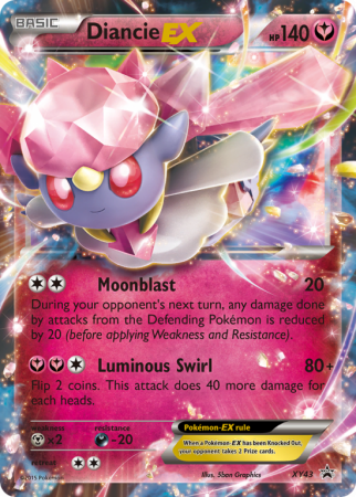 Diancie-EX XY43/183 XY XY Black Star Promos