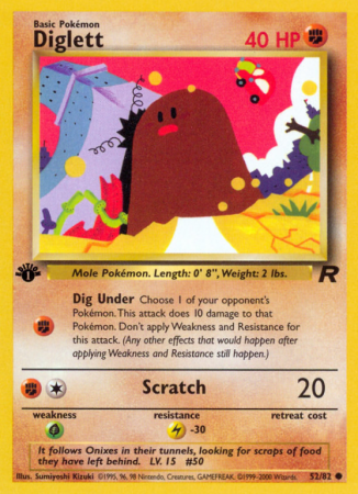 Diglett 52/83 Base Team Rocket