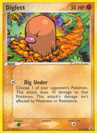 Diglett 61/112 EX FireRed & LeafGreen