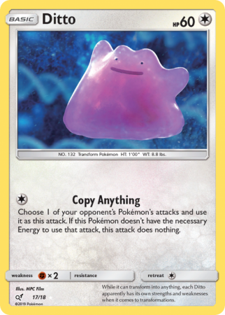 Ditto 17/18 Sun & Moon Detective Pikachu