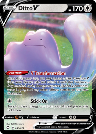 Ditto V 50/72 Sword & Shield Shining Fates