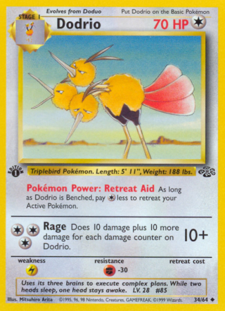 Dodrio 34/64 Base Jungle