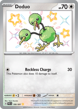 Doduo 199/91 Scarlet & Violet Paldean Fates
