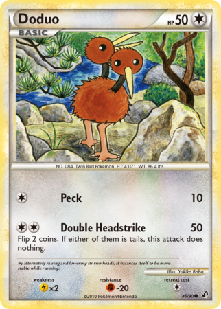 Doduo 45/90 HeartGold & SoulSilver HS—Undaunted