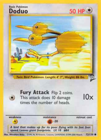 Doduo 72/130 Base Base Set 2