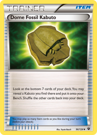 Dome Fossil Kabuto 96/124 XY Fates Collide