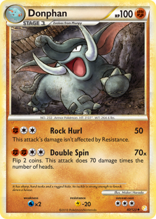 Donphan 40/123 HeartGold & SoulSilver HeartGold & SoulSilver