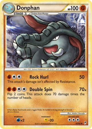 Donphan 42/106 HeartGold & SoulSilver Call of Legends