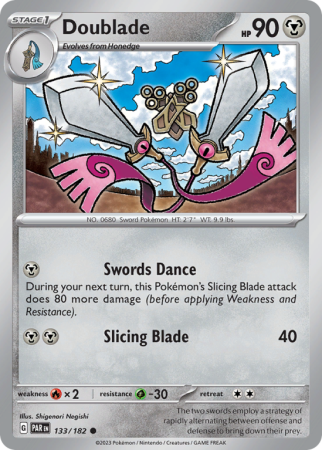 Doublade 133/182 Scarlet & Violet Paradox Rift