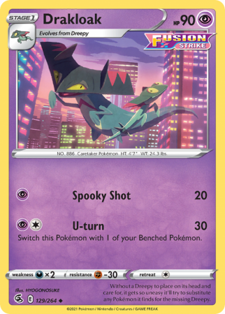 Drakloak 129/264 Sword & Shield Fusion Strike
