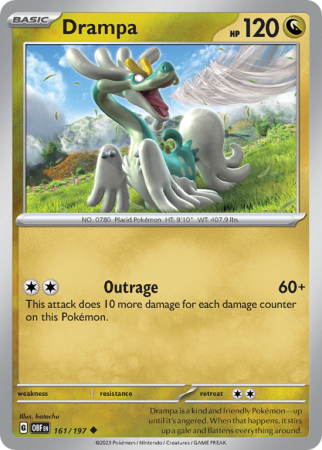 Drampa 161/197 Scarlet & Violet Obsidian Flames