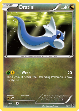 Dratini 1/20 Black & White Dragon Vault