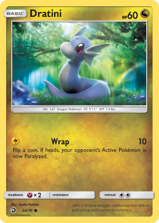 Dratini 34/70 Sun & Moon Dragon Majesty
