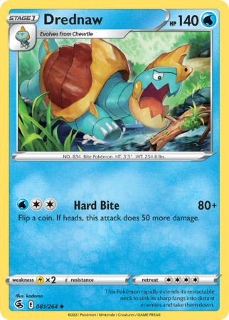 Drednaw 81/264 Sword & Shield Fusion Strike