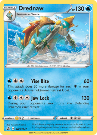 Drednaw SWSH047/103 Sword & Shield SWSH Black Star Promos