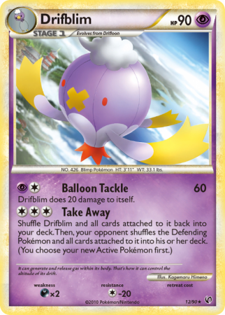 Drifblim 12/90 HeartGold & SoulSilver HS—Undaunted