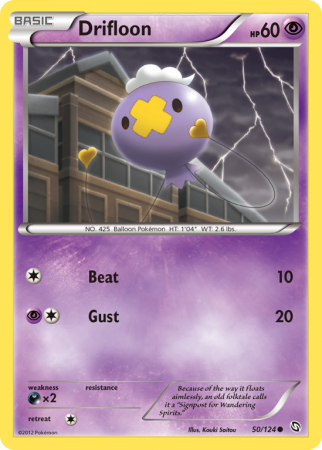 Drifloon 50/124 Black & White Dragons Exalted