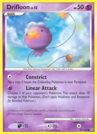 Drifloon 58/100 Diamond & Pearl Stormfront