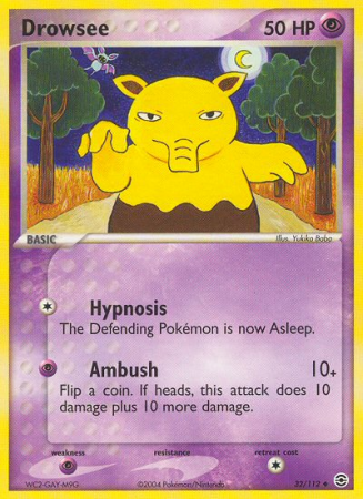 Drowzee 32/112 EX FireRed & LeafGreen