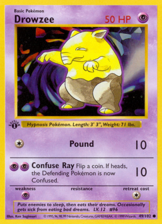 Drowzee 49/102 Base Base Set
