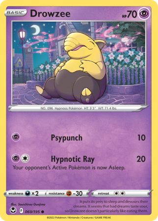 Drowzee 60/195 Sword & Shield Silver Tempest