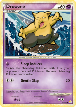 Drowzee 62/123 HeartGold & SoulSilver HeartGold & SoulSilver