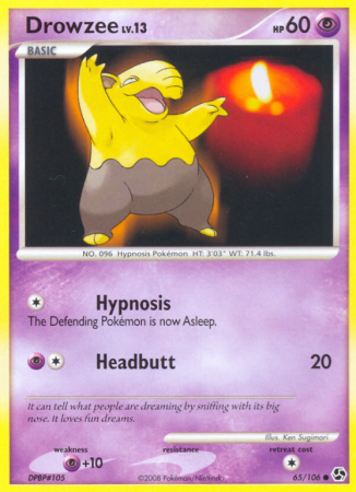 Drowzee 65/106 Diamond & Pearl Great Encounters