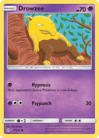 Drowzee 71/214 Sun & Moon Unbroken Bonds