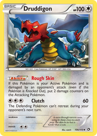Druddigon 106/113 Black & White Legendary Treasures
