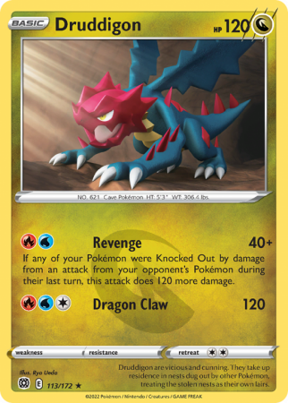 Druddigon 113/172 Sword & Shield Brilliant Stars