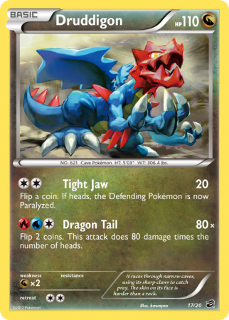 Druddigon 17/20 Black & White Dragon Vault