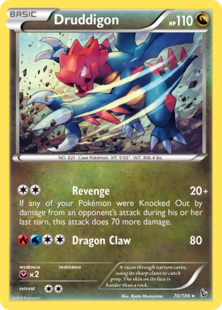 Druddigon 70/106 XY Flashfire