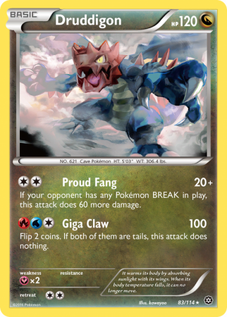 Druddigon 83/114 XY Steam Siege