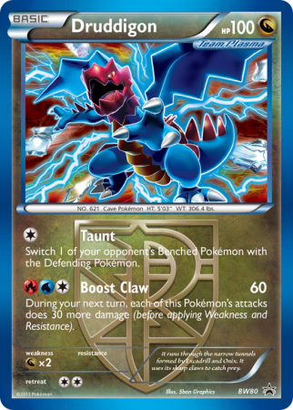 Druddigon BW80/101 Black & White BW Black Star Promos