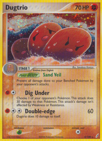 Dugtrio 5/100 EX Crystal Guardians