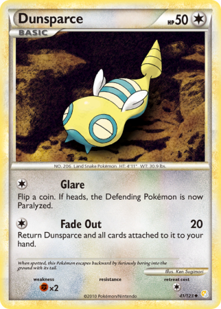 Dunsparce 41/123 HeartGold & SoulSilver HeartGold & SoulSilver